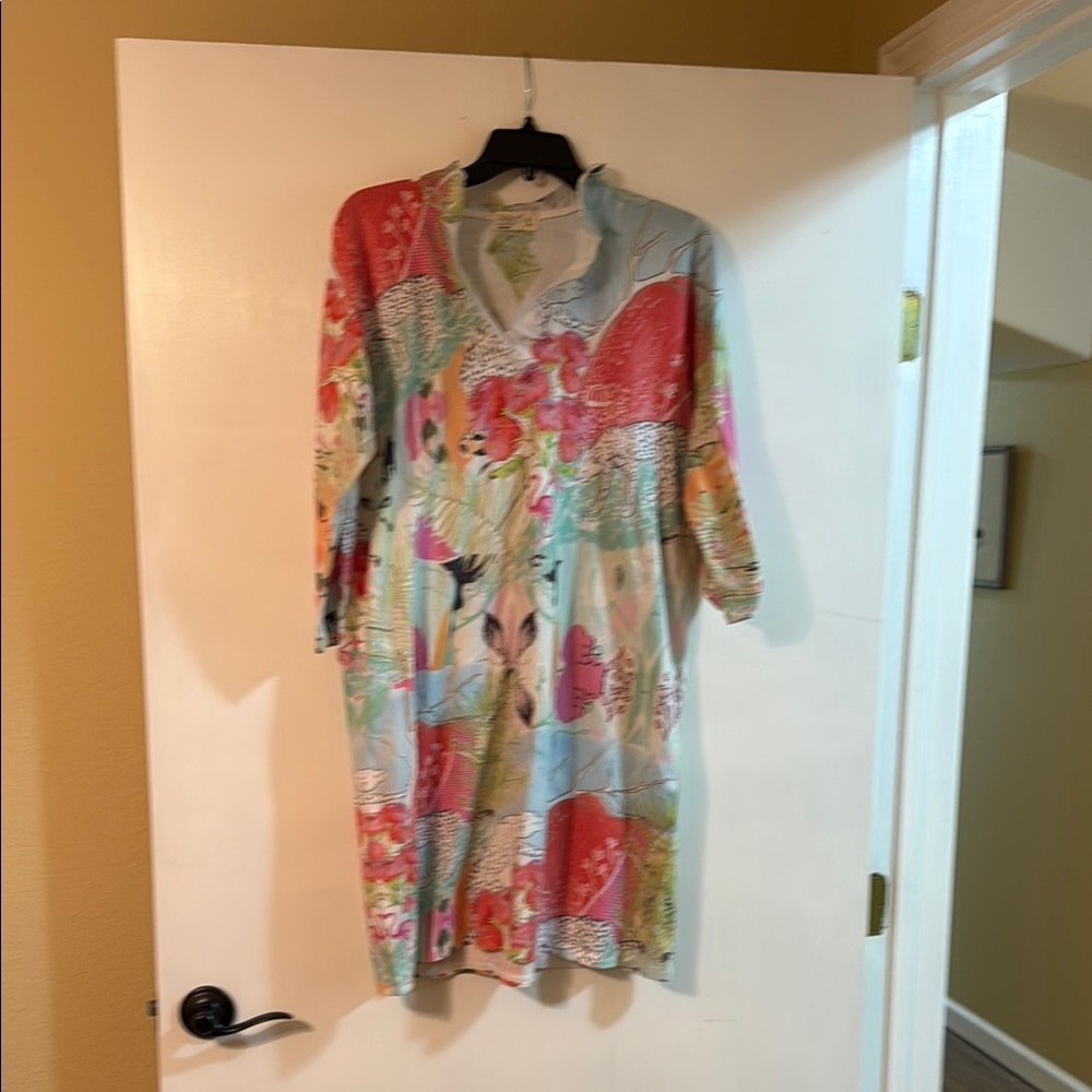 Flora and Fauna Long Sleeve Dress